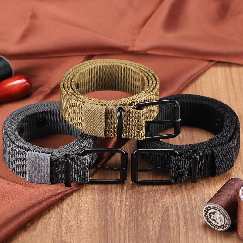 Leatherwork Eyelets - Erkek Kemer Gözenekli Kanvas Tokalı Deri