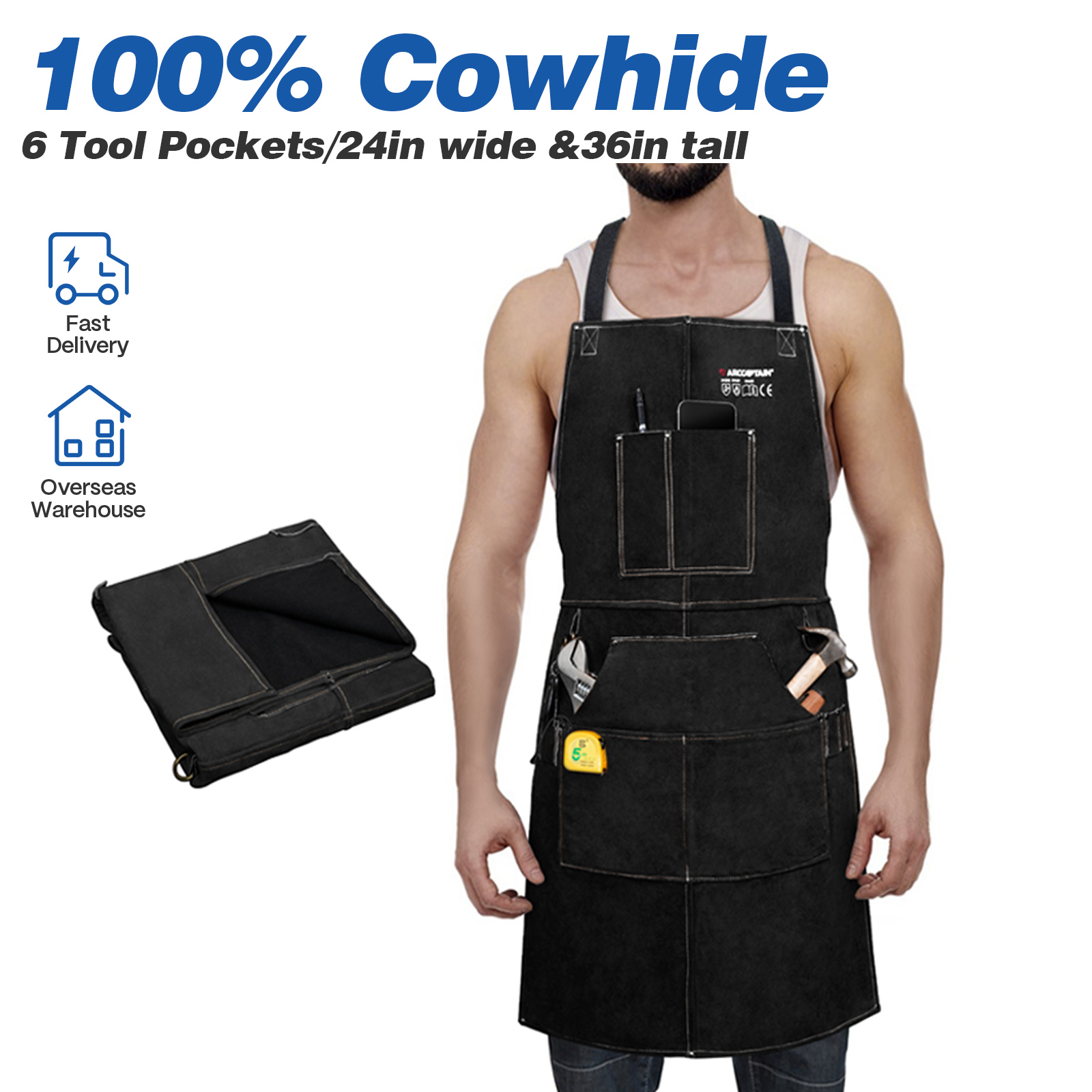 Leatherworking Equipment - ARCCAPTAIN Deri Kaynak İş Önlüğü Isı
