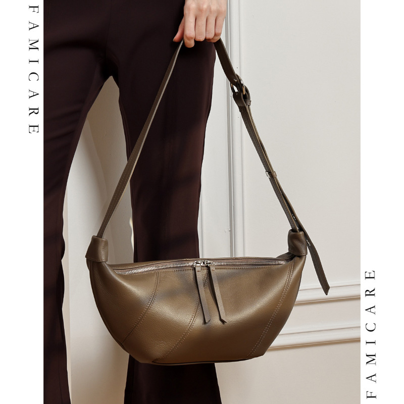 Leather Work Handbags For Women - Lüks Hakiki Deri Crossbody Çanta Kadın