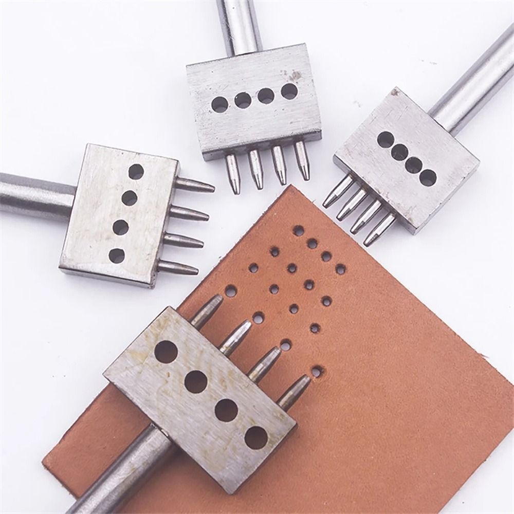 Leatherwork Hole Punch - 1 Adet 2/4/6 Dişli Deri Delme