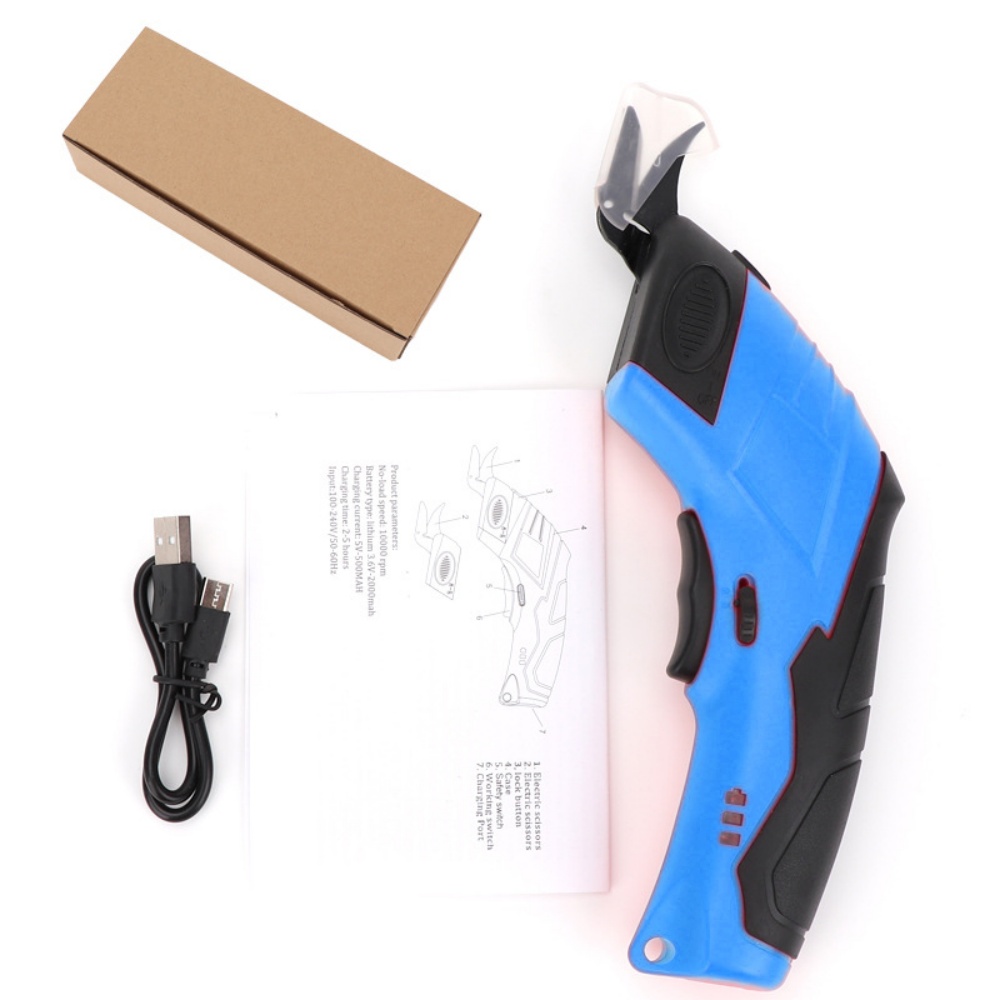 Leatherworking Equipment - 3.6V Elektrikli Makas Kumaş Kesme Makinesi