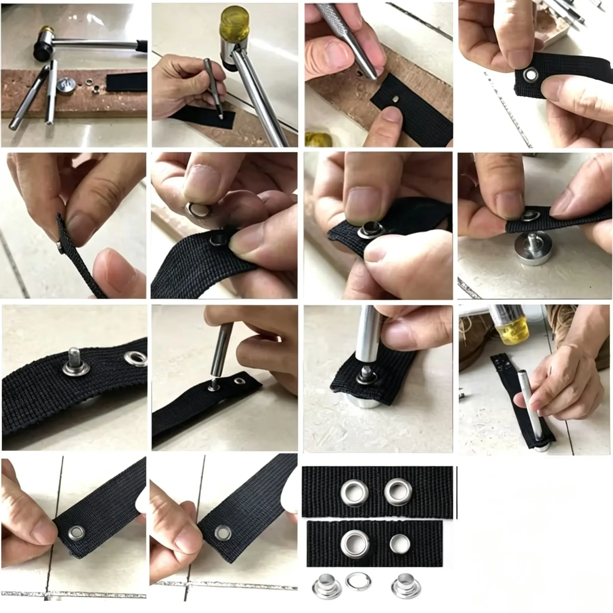 100 Set Metal Kuşgözü Halka Se - Leatherwork Eyelets incelemesi ve fiyatı