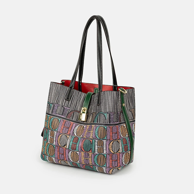 CH Art Renkli Baskılı Çanta Dü - Leather Work Handbags For Women incelemesi ve fiyatı
