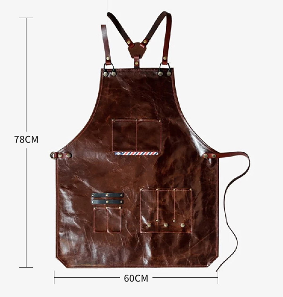 Çok Cepli Erkek Deri İş Önlüğü - Leatherwork Workshop incelemesi ve fiyatı