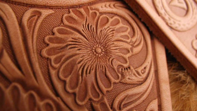 Tang hanedanı çiçek El işi ben - Unique Leather Work incelemesi ve fiyatı
