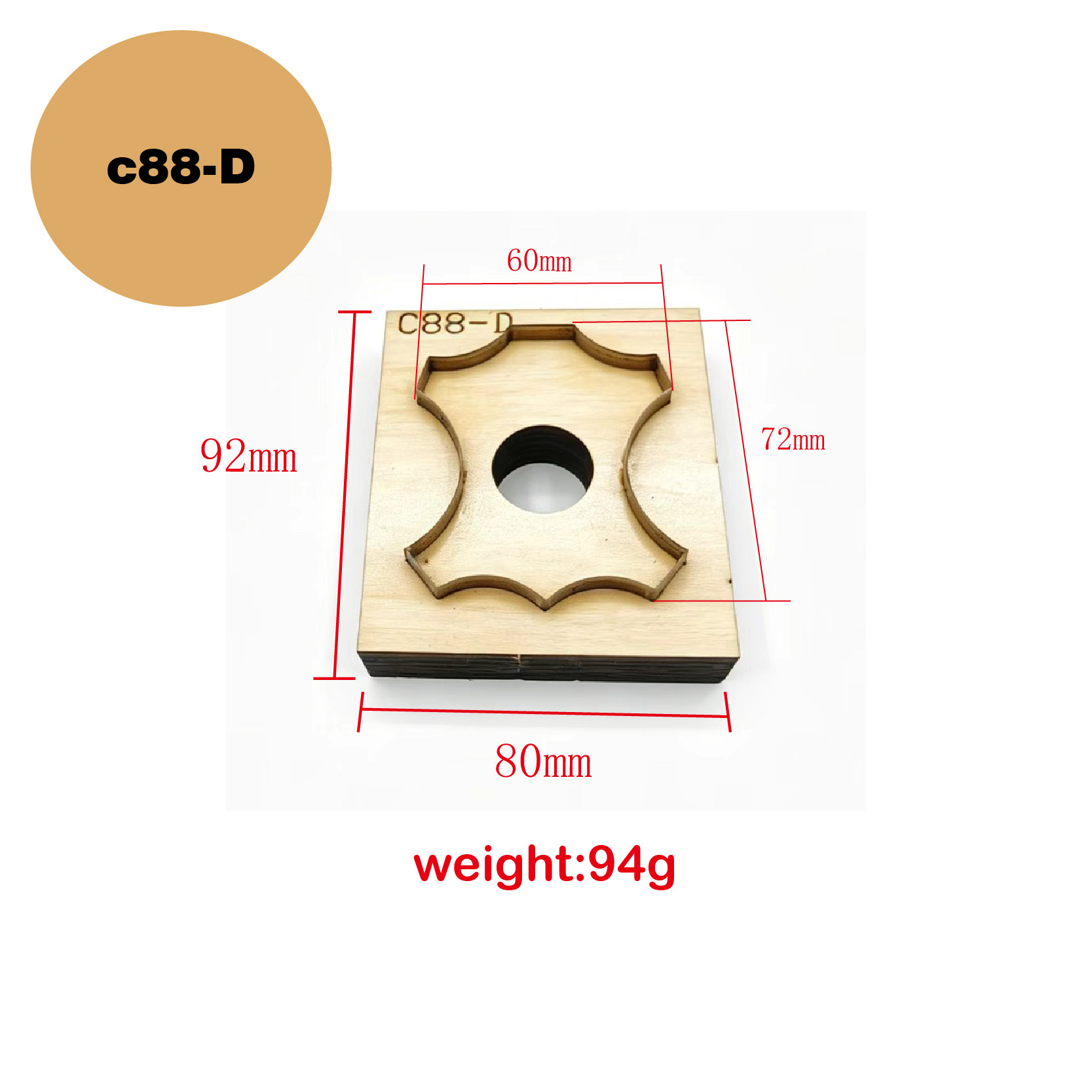 C88 Dörtgen Çiçek Deri Kesme K - Leatherworking Equipment incelemesi ve fiyatı