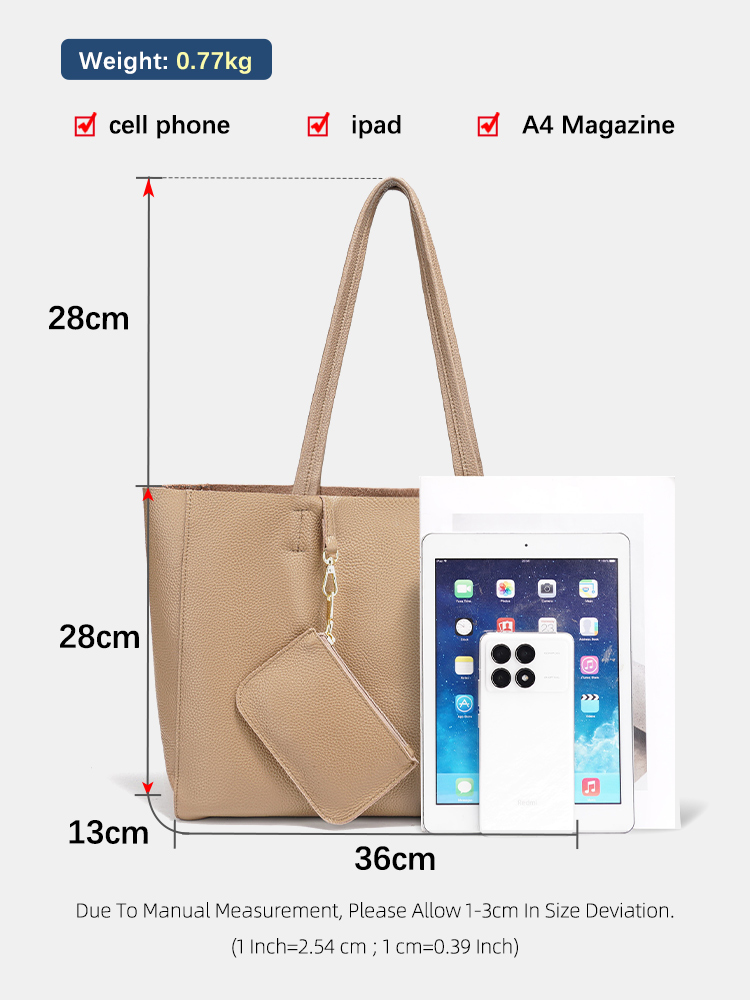 Zency Hakiki Deri Büyük Tote Ç - Leather Work Handbags For Women incelemesi ve fiyatı