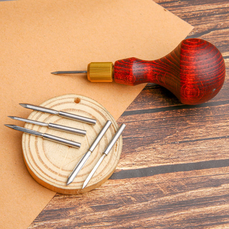 1 takım DIY Deri Yumruk Awl Ah - Leatherwork Hole Punch incelemesi ve fiyatı