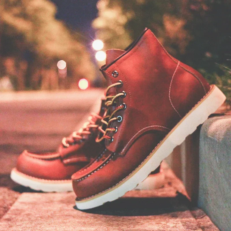 Hakiki Deri Erkek Botları Vint - Leatherworking Equipment incelemesi ve fiyatı