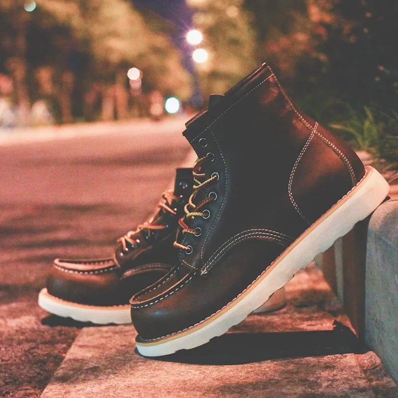 Hakiki Deri Erkek Botları Vint - Leatherworking Equipment incelemesi ve fiyatı